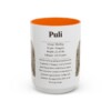 15oz Puli Mug, Orange, front view