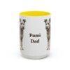 15oz Pumi Dog Dad Mug, Yellow, front view