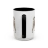 15oz Funny Pumi Mug, Black, back view