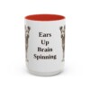 15oz Funny Pumi Mug, Red, front view