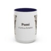 15oz Pumi Latin Mug, Navy, front view