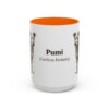 15oz Pumi Latin Mug, Orange, front view