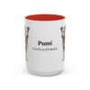 15oz Pumi Latin Mug, Red, front view