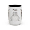 15oz Pumi Mug, Black, front view