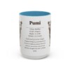 15oz Pumi Mug, Light Blue, front view
