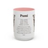 15oz Pumi Mug, Pink, front view
