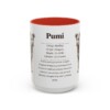 15oz Pumi Mug, Red, front view