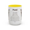 15oz Pumi Mug, Yellow, front view