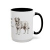 15oz-pyrenean-mastiff-mug-latin-black-right 15oz Pyrenean Mastiff Latin Mug, Black, right side view
