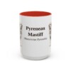 15oz-pyrenean-mastiff-mug-latin-red 15oz Pyrenean Mastiff Latin Mug, Red, front view