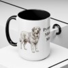 15oz Pyrenean Mastiff Dog Mom Mug, Black, lifestyle photo