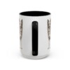 15oz Funny Pyrenean Shepherd Mug, Black, back view