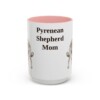 15oz Pyrenean Shepherd Dog Mom Mug, Pink, front view