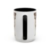 15oz Rat Terrier Mug, Black, back view