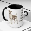 15oz Funny Rat Terrier Mug, Black, lifestyle photo