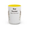 15oz-rat-terrier-mug-latin-yellow 15oz Rat Terrier Latin Mug, Yellow, front view