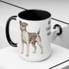 15oz Rat Terrier Dog Mom Mug, Black, lifestyle photo