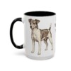 15oz Rat Terrier Dog Mom Mug, Black, left side view