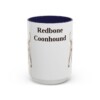 15oz Redbone Coonhound Mug, Navy, front view