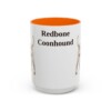 15oz Redbone Coonhound Mug, Orange, front view