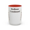 15oz Redbone Coonhound Mug, Red, front view
