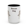 15oz-rescue-dog-mug-black-front 15oz Rescue Dog Mug, Black, front view