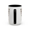 15oz Rescue Dog Dog Dad Mug, Black, back view