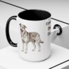 15oz Rescue Dog Dog Dad Mug, Black, lifestyle photo