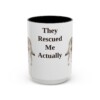 15oz-rescue-dog-mug-humor-black-front 15oz Funny Rescue Dog Mug, Black, front view