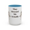 15oz-rescue-dog-mug-humor-light-blue 15oz Funny Rescue Dog Mug, Light Blue, front view