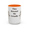 15oz-rescue-dog-mug-humor-orange 15oz Funny Rescue Dog Mug, Orange, front view