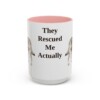 15oz-rescue-dog-mug-humor-pink 15oz Funny Rescue Dog Mug, Pink, front view