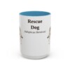 15oz-rescue-dog-mug-latin-light-blue 15oz Rescue Dog Latin Mug, Light Blue, front view