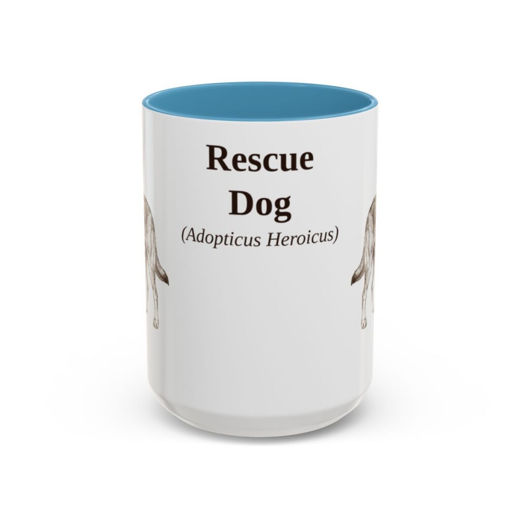 15oz-rescue-dog-mug-latin-light-blue 15oz Rescue Dog Latin Mug, Light Blue, front view