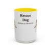 15oz-rescue-dog-mug-latin-yellow 15oz Rescue Dog Latin Mug, Yellow, front view