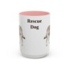 15oz-rescue-dog-mug-pink 15oz Rescue Dog Mug, Pink, front view