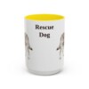 15oz-rescue-dog-mug-yellow 15oz Rescue Dog Mug, Yellow, front view