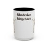 15oz Rhodesian Ridgeback Mug, Black, front view