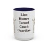 15oz Funny Rhodesian Ridgeback Mug, Navy, front view