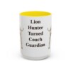 15oz Funny Rhodesian Ridgeback Mug, Yellow, front view
