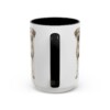15oz Rhodesian Ridgeback Latin Mug, Black, back view