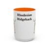 15oz Rhodesian Ridgeback Mug, Orange, front view