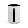 15oz Rottweiler Dog Dad Mug, Black, back view