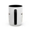 15oz Funny Rottweiler Mug, Black, back view