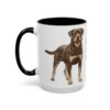 15oz Funny Rottweiler Mug, Black, left side view