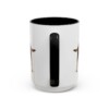 15oz Rottweiler Latin Mug, Black, back view