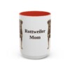 15oz-rottweiler-mug-mom-red 15oz Rottweiler Dog Mom Mug, Red, front view