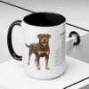 15oz Rottweiler Mug, Black, lifestyle photo