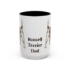 15oz-russell-terrier-mug-dad-black-front 15oz Russell Terrier Dog Dad Mug, Black, front view