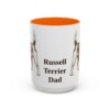 15oz-russell-terrier-mug-dad-orange 15oz Russell Terrier Dog Dad Mug, Orange, front view